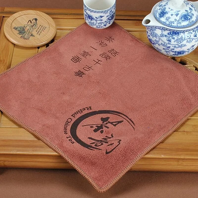 Tējas servīzes aksesuāri Jauki Dāvanu Tējas Dvieļi 1 gab Šķiedru tējas audums Absorbējošas Stipras Salvetes Dvieļi