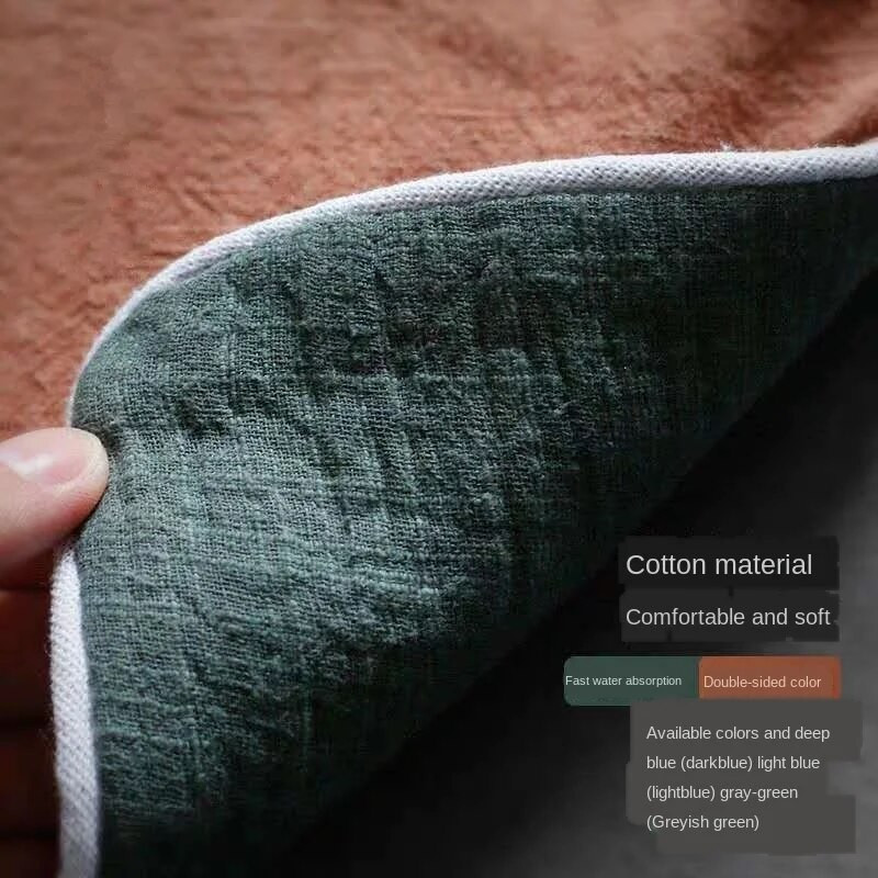 Pamučna i lanena krpa za čaj Zen Ručno oslikana upijajuća ekstra debela kuhinjska krpa Dry Pour Posuda za čaj Kung Fu Set za čaj Čajna salveta