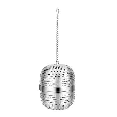 Tea infuser, rozsdamentes acél teaszűrő, golyós hálós teaszűrő, teához, fűszerekhez és a legtöbb csészéhez és teáskannához