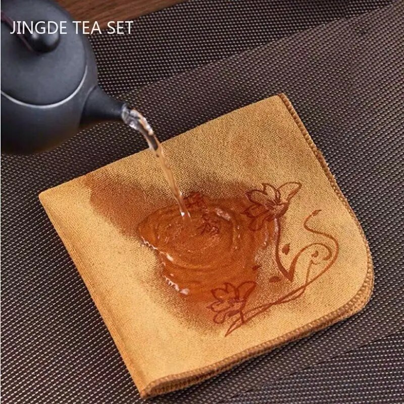 Četvrtasta debela kuhinjska krpa Čajni stol Jastučić od vlakana Super upijajuća čajna salveta Vrhunski pribor za pribor za čaj Profesionalna krpa