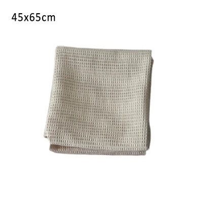 1Pcs 45*65CM Višenamjenski ručnik za ruke Kupaonski pribor S uzorkom vafla Njega lica Četvrtasti uzorak Kuhani ručnici Pamuk čiste boje