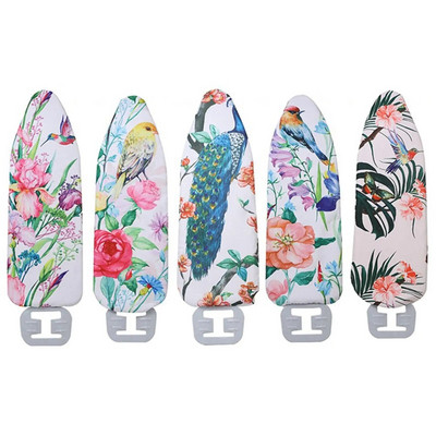 Flamingo Flowers Printd Canvas Ironing Board Replacement Cover Washable Non Slip Heat Insulation Ironing Board Cover Blanket Pad