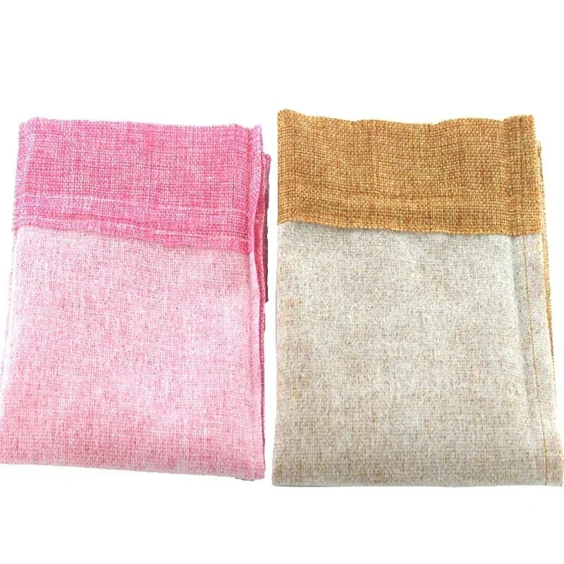 Lininiai vyno maišeliai Vyno butelių dangteliai su raišteliu vyno maišelio laikiklis, pakavimo maišelis Vestuvių vakarėlio dekoro dovana