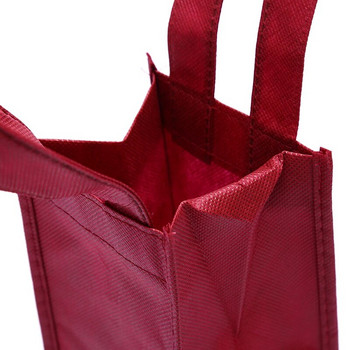 креативни опаковъчни чанти Хартиена подаръчна кутия с връв за бутилка червено вино