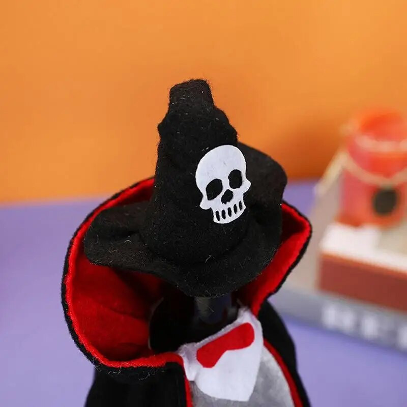 Vyno butelio paltas Helovino vakarėlio dekoratyvinis vyno dangtelis Daugkartinis šampano butelio įpakavimas dovanų paketas Vakarėlio dekoro vyno maišeliai