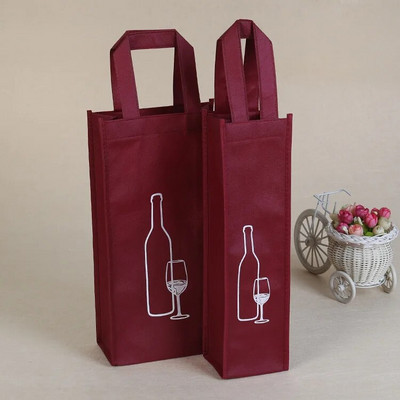 Creative Packaging Bags Paberist kinkekarp koos nööriga punase veini pudeli jaoks