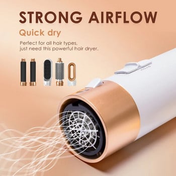 Σετ 5 σε 1 πιστολάκι για ζεστές χτένες Επαγγελματικό εργαλείο styling με σίδερο για μπούκλες για πιστολάκι μαλλιών Dyson Airwrap οικιακής χρήσης