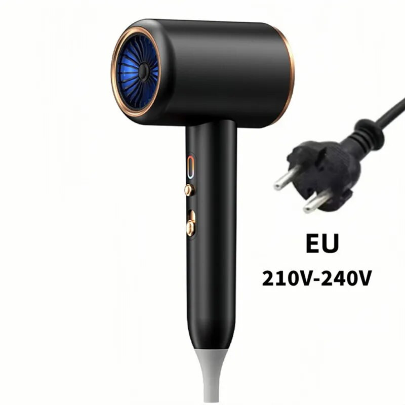 Novo brzo sušilo za kosu 2400 W, brzo sušenje plave svjetlosti, tihi fen za kosu s negativnim ionima velike snage za kućni frizerski salon