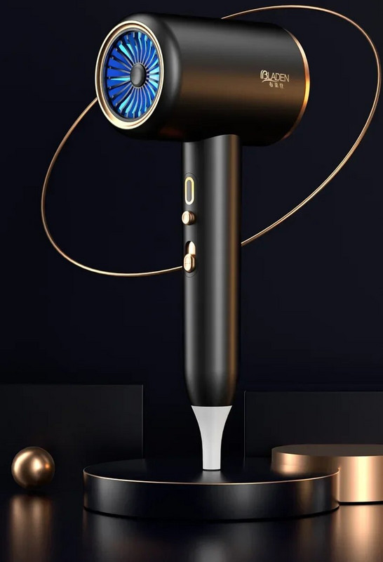 Sušilo za kosu velike snage od 2400 W, kućansko brzo sušeće sušilo za kosu s plavim svjetlom i negativnim ionima, profesionalno sušilo za kosu velike brzine