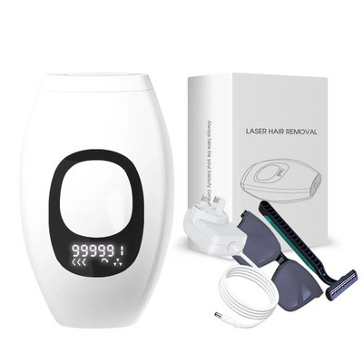 999999 Ipl Laserski epilator za uklanjanje dlačica za žene Flash depilator LCD Pulses Trajni laserski epilator Bezbolno uklanjanje dlačica