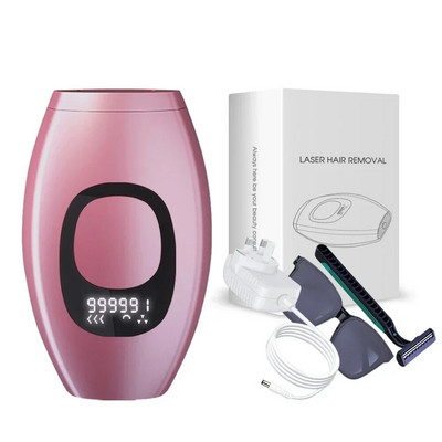 999999 Ipl Laserski epilator za uklanjanje dlačica za žene Flash depilator LCD Pulses Trajni laserski epilator Bezbolno uklanjanje dlačica