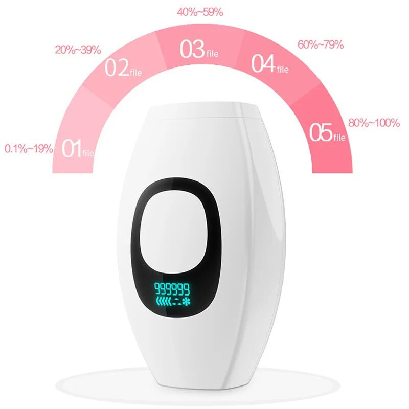 999999 Ipl Laserski epilator za uklanjanje dlačica za žene Flash depilator LCD Pulses Trajni laserski epilator Bezbolno uklanjanje dlačica