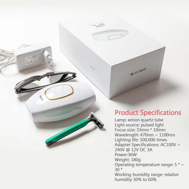 IPL laserski epilator za tijelo Bikini Lasersko uklanjanje dlačica za žene Flash depilator Pulse Trajni laserski epilator Epilator za kućnu upotrebu