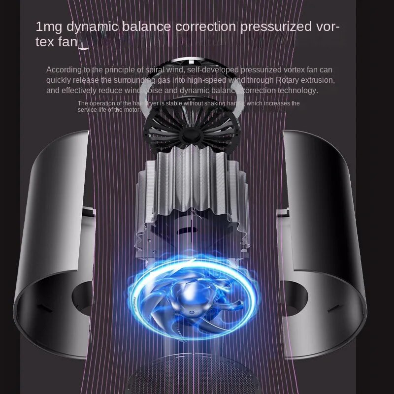 Profesionalno sušilo za kosu velike brzine od 2400 W s negativnim ionima velike brzine za njegu kose Električno sušilo za kosu Salon alati za oblikovanje