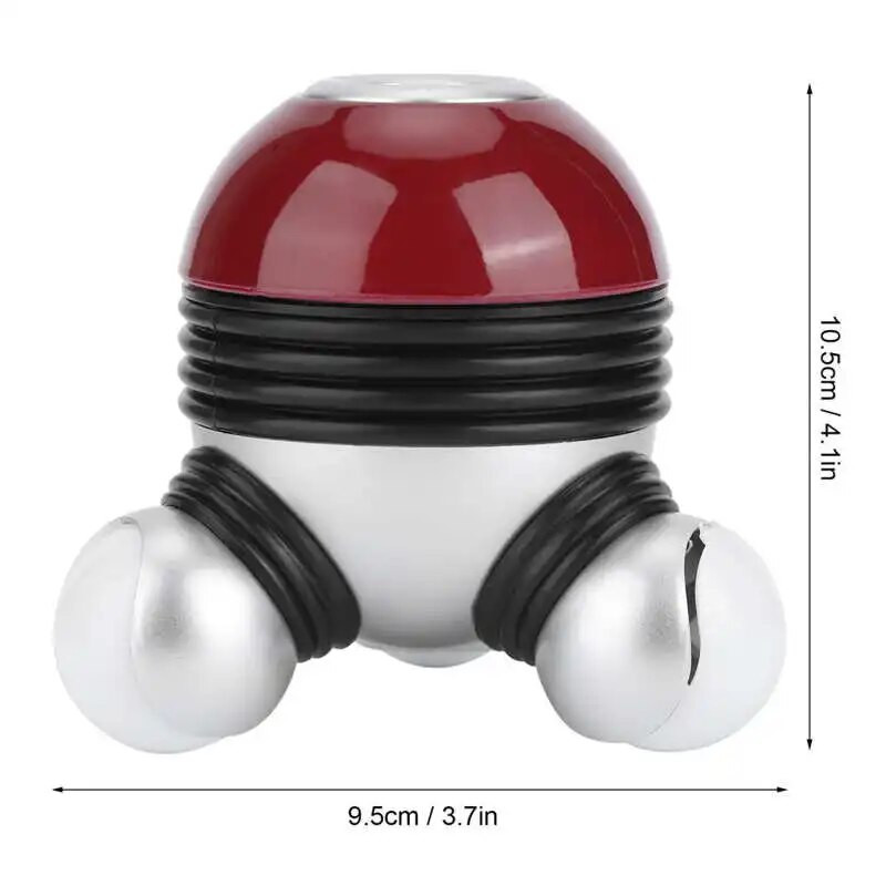 Rankinis vibruojantis masažuoklis su LED šviesa, skirtas savaiminiam masažui atpalaiduoti arba raumenų įtempimo mini masažuoklis nuo skausmo