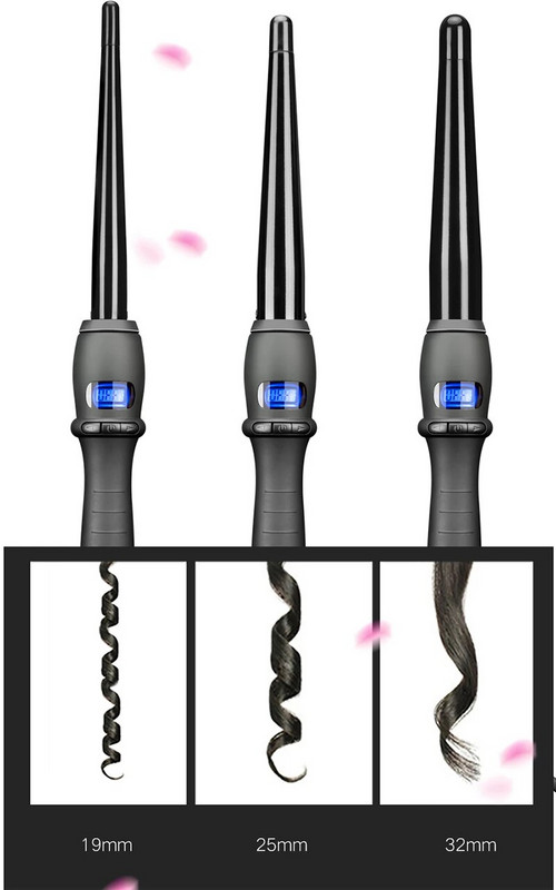 Kerámia Styling Tools Professzionális Hajsütő Vas Hajhullám Körte Virág Kúp Elektromos Hajcsavaró Göndörítő Pálca