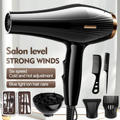 Kupite 1 i dobijte 6 brzih sušila za kosu, velika snaga, brzo sušenje, tiho, hladno i vruće kućansko sušilo za kosu s konstantnom temperaturom