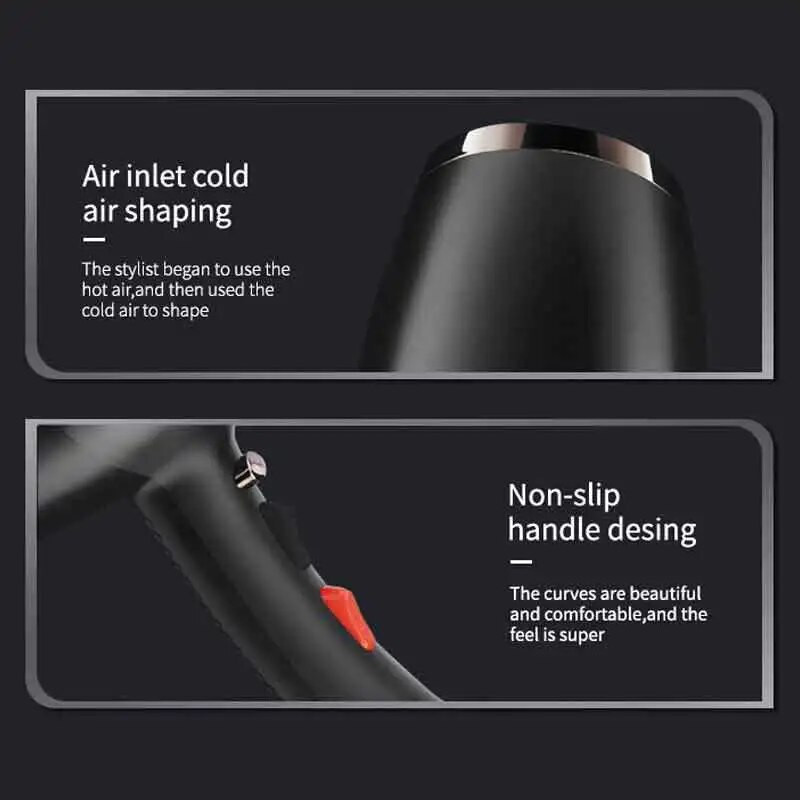 110V/220V Sušilo za kosu velike brzine Vintage Colour 2400W velike snage Brzo sušenje Tihi kućni frizer Preporuka