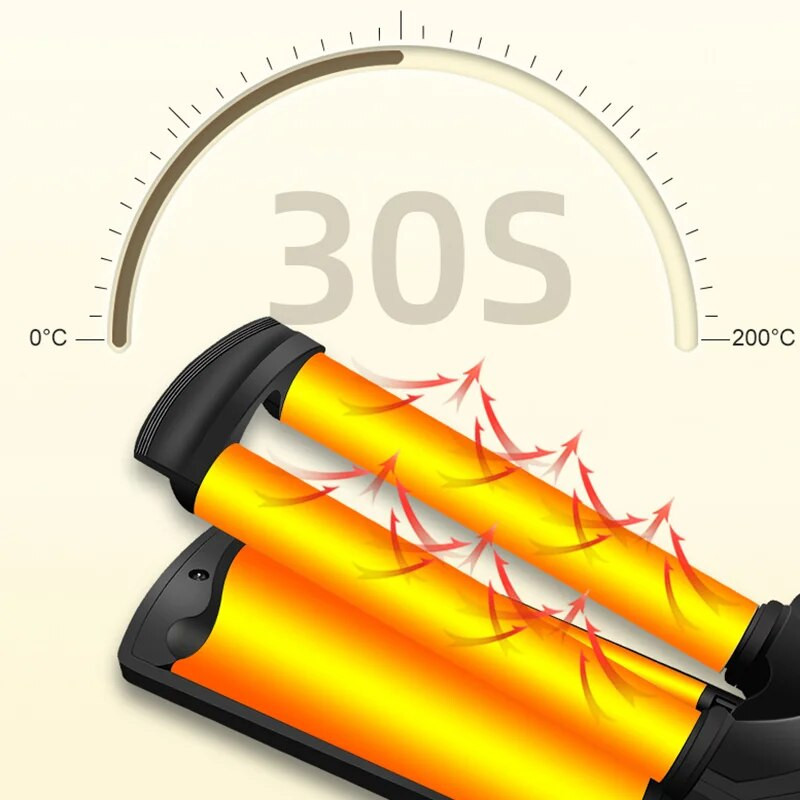 Nauji trigubos statinės plaukų suktukai kiaušinių bangų lazdele spyruokliniai keraminiai garbanojimo geležies ritinėliai formavimo įrankiai