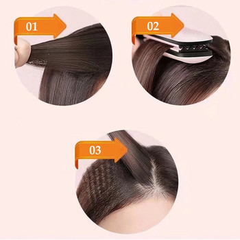 Wave Curling Iron Νέο Mini Ripple Hair Σίδερο κυματοειδές πιάτο μπουκλές μαλλιών Επίπεδο σίδερο Ηλεκτρικό σίδερο για μπούκλες Hair Art Εργαλεία styling