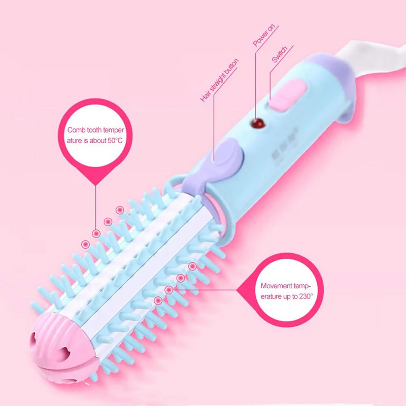 Mini kovrča za kosu 220 V električni mali set kovrča za ravnanje kose Cute Flat Irons Putna pegla za kosu Alati