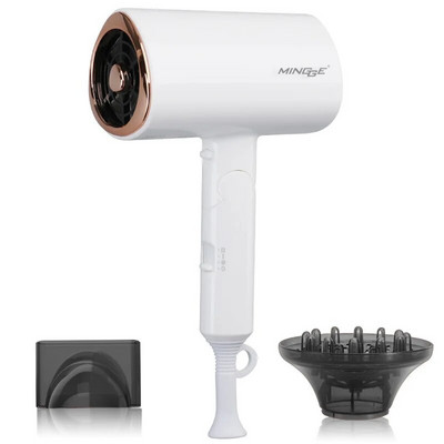 Népszerű összecsukható hajszárító 1800 W kék fény negatív ion szuper csendes US/EU/UK/Plug 110V/220V Otthoni fodrász ajánlott