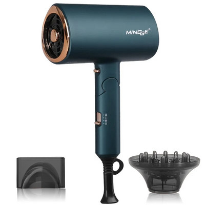 Népszerű összecsukható hajszárító 1800 W kék fény negatív ion szuper csendes US/EU/UK/Plug 110V/220V Otthoni fodrász ajánlott