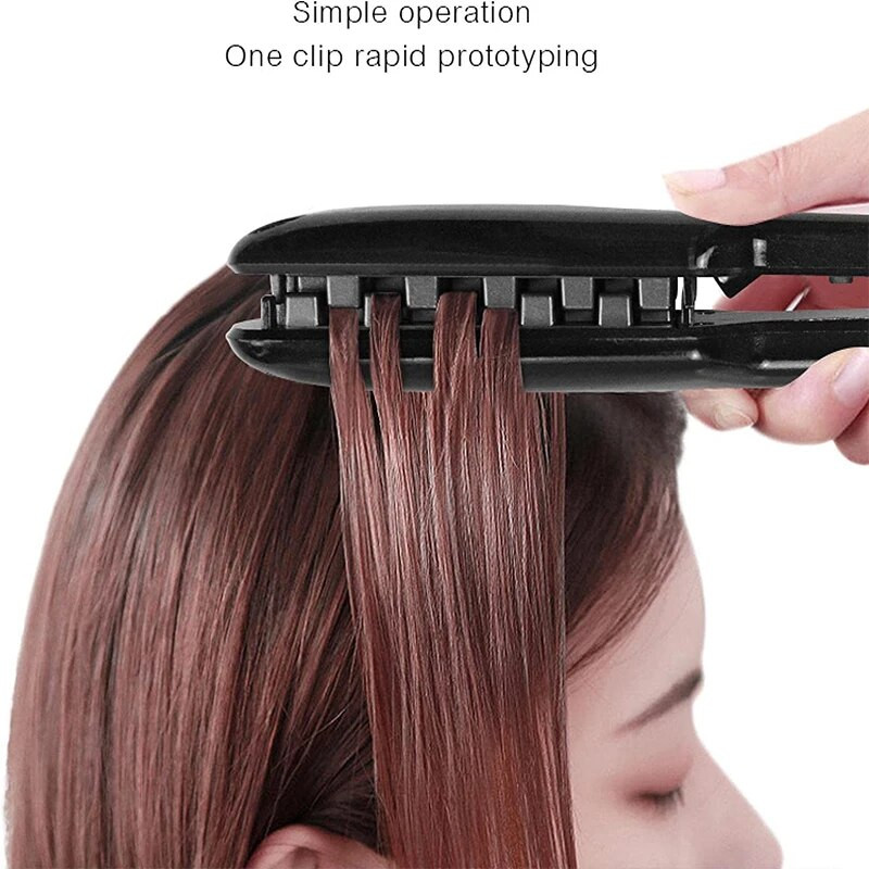 3D tinklelis Hair Crimper Iron Volumizer Keraminiai Profesionalūs Plaukai Pūkuotas gofruotas suktukas Plokščias geležinis kukurūzų plaukų įtvaras