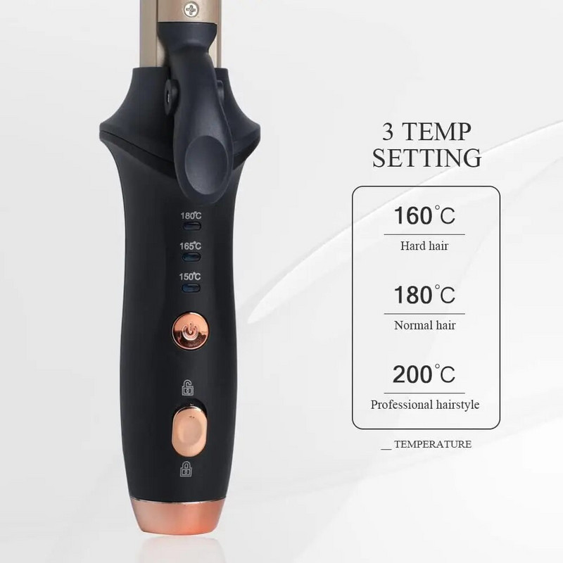 SAHE mini uvijač za kosu 2 u 1 putni mini uvijač za kratku kosu, bežični uvijači za kosu