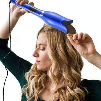 Мултиавтоматична маша за коса Маша за коса LCD керамична въртяща се вълна за коса Вълшебна пръчица за маша Маша Инструменти за оформяне на коса