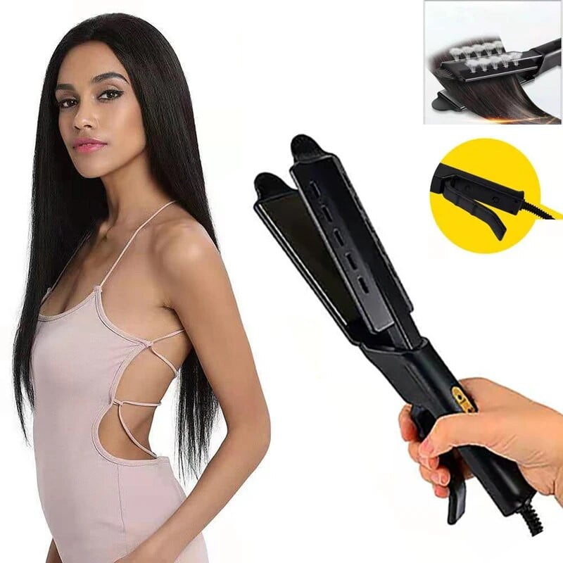 Formuojantis plaukų tiesintuvas plaukų suktukas turmalino joninis plokščias lygintuvas plataus skydelio keraminės šildymo plokštės salono formavimo įrankis