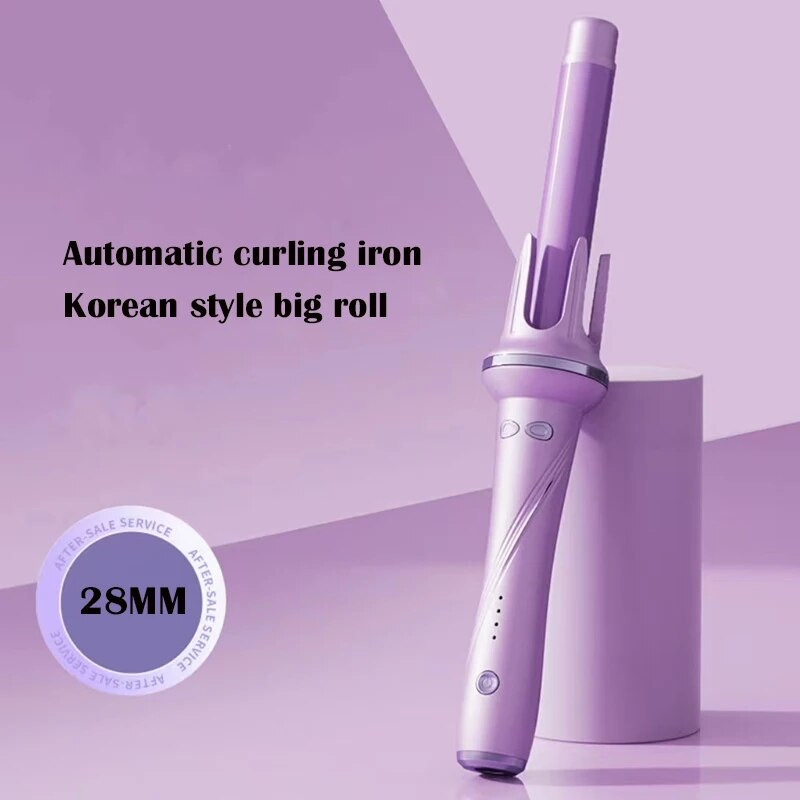 Automatski uvijač za kosu Štap, profesionalni rotirajući uvijač za kosu 28 mm električni keramički uvijač za kosu Njega kose za žene