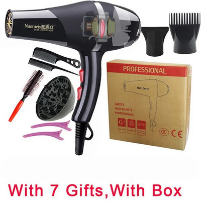 Valódi 2100 W-os Professzionális Hajszárító Nagy teljesítményű Styling Tools Hajszárító Meleg és Hideg EU csatlakozó Hajszárító 220-240V gép