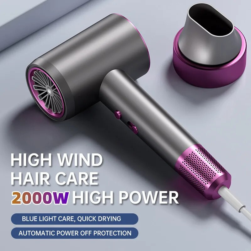 Badu.bg Нов високоскоростен сешоар 2000 W Безшумна грижа за косата с ...