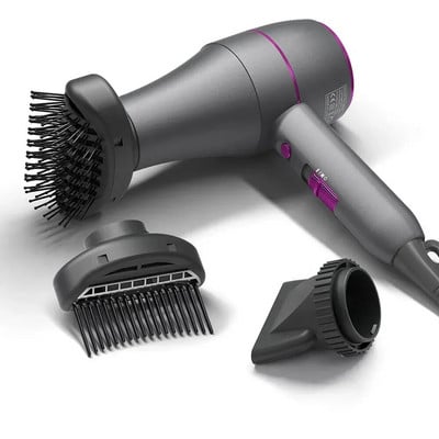 Professional Hair Dryer 1800W Powerful Hot and Cold Strong Wind Blower Constant Temperature  Collecting  Air Comb Nozzle Gear