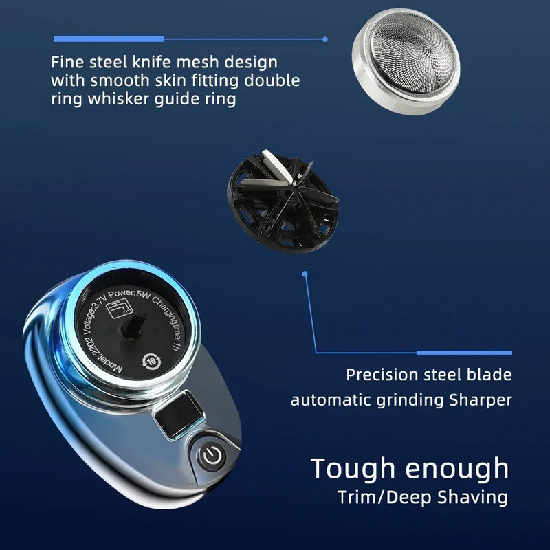 Ηλεκτρικό μαχαίρι γενειάδας ξυριστική μηχανή ξυριστική μηχανή κοπής μαλλιών Ανδρική κουρευτική ξυριστική μηχανή αδιάβροχη ανδρική ξυριστική μίνι φορητή περιποίηση μαλλιών
