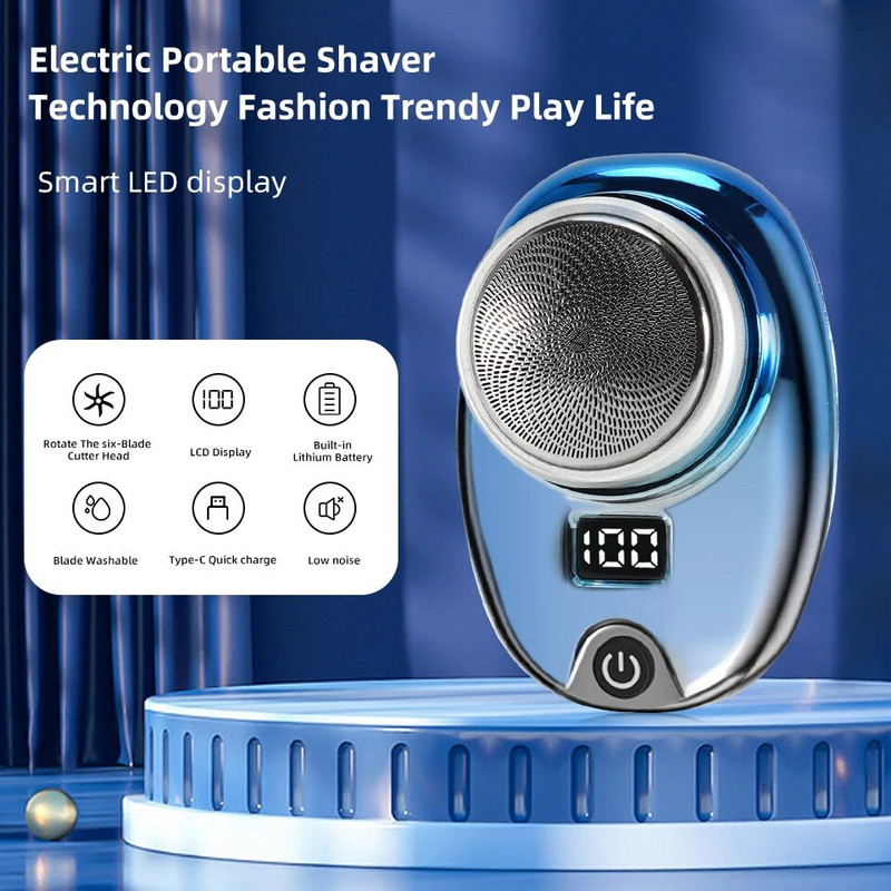 Ηλεκτρικό μαχαίρι γενειάδας ξυριστική μηχανή ξυριστική μηχανή κοπής μαλλιών Ανδρική κουρευτική ξυριστική μηχανή αδιάβροχη ανδρική ξυριστική μίνι φορητή περιποίηση μαλλιών