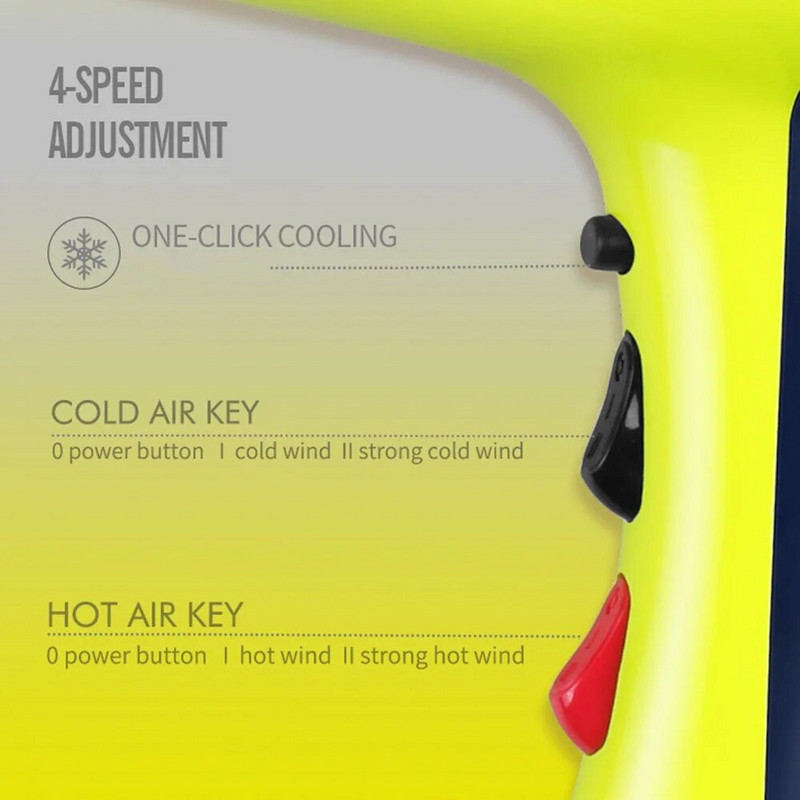 Profesionalno sušilo za kosu od 6000 W, anionsko sušilo za kosu, velika brzina, jak vjetar, 4 stupnja prijenosa, tiho, lagano puhalo s 2 mlaznice