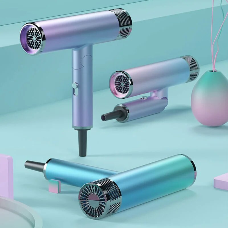 Profesionalno salonsko sušilo za kosu s jakim vjetrom, hladan i vruć zrak, negativni ioni, tiha njega kose, sklopivo sušilo za kosu