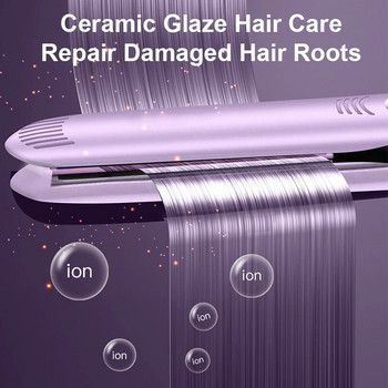 26MM преса за коса с отрицателни йони Twist Straightening Curl Iron Pro Anti-scald Ceramic Glaze Бързо нагряване Styling Flat Iron