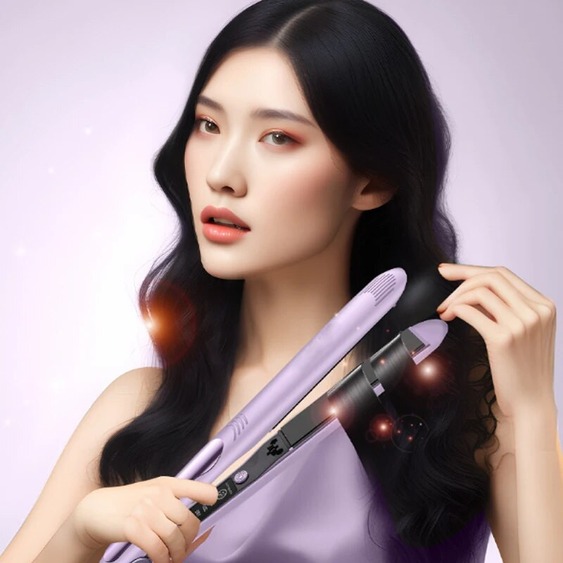 26MM Negative Ion Pegla za kosu Twist Straightening Curling Iron Pro Anti-scald Keramička glazura Brzo zagrijavanje Styling Flat Iron