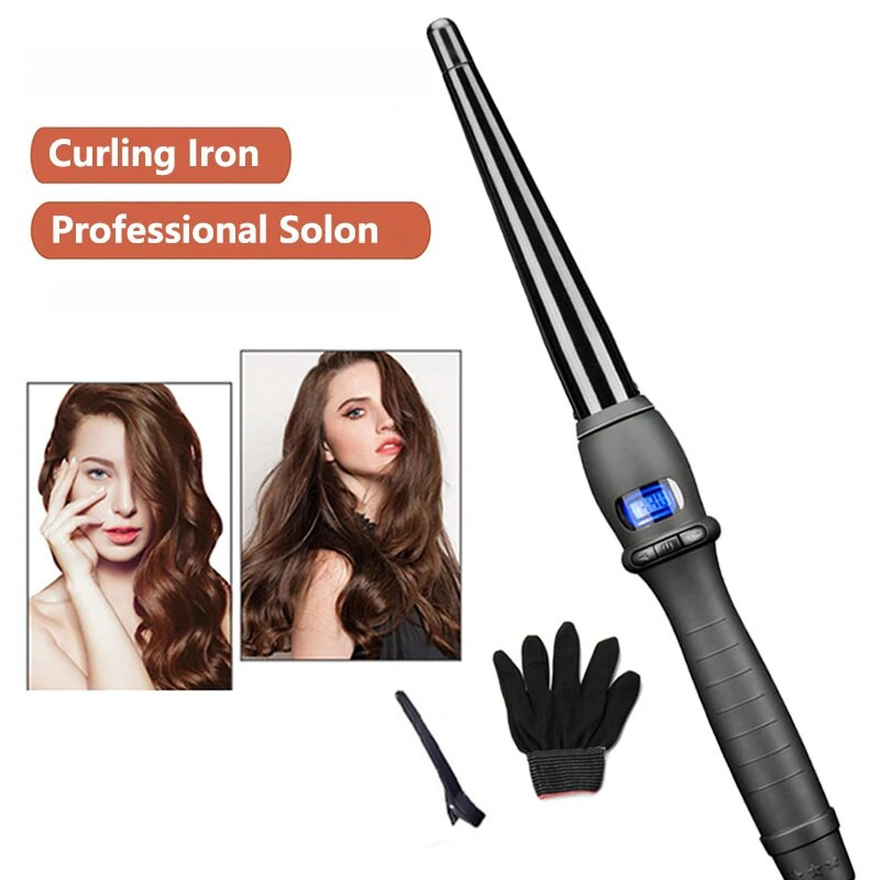 Salon za uvijače za kosu Rotirajući LCD zaslon Keramički ionski LCD Uvijač za kosu