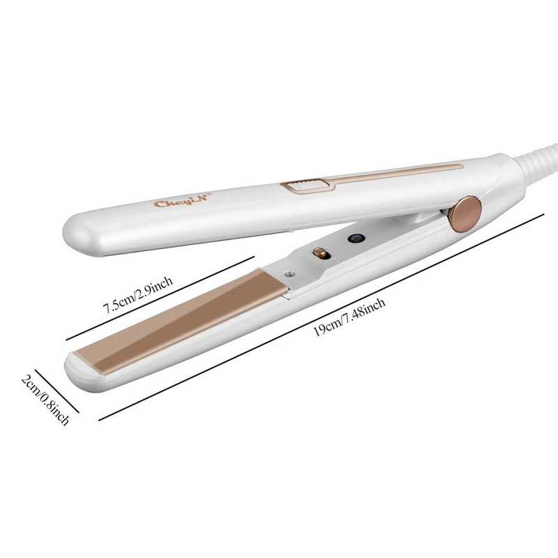 CkeyiN 2 în 1 Mini aparat de îndreptat părul ondulator de păr profesional pentru îndreptarea cu fier plat ondulat ondulat instrumente de styling
