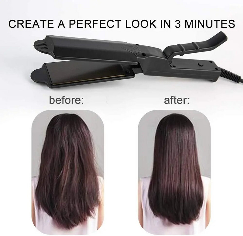 Pegla za kosu Podešavanje temperature s četiri stupnja keramičke turmalinske ionske pegle Profesionalna salonska parna pegla za kosu