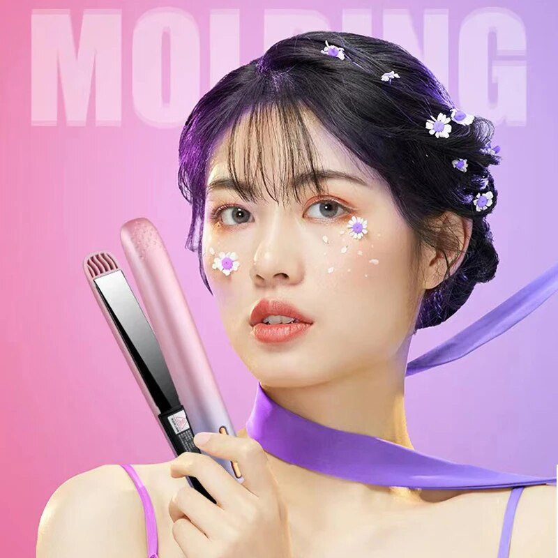 Električni uvijač za kosu Mini ravnalo za kosu Pegla Keramičko ravnanje Alati za oblikovanje Uvijač za kosu Ravna glačalo za bradu