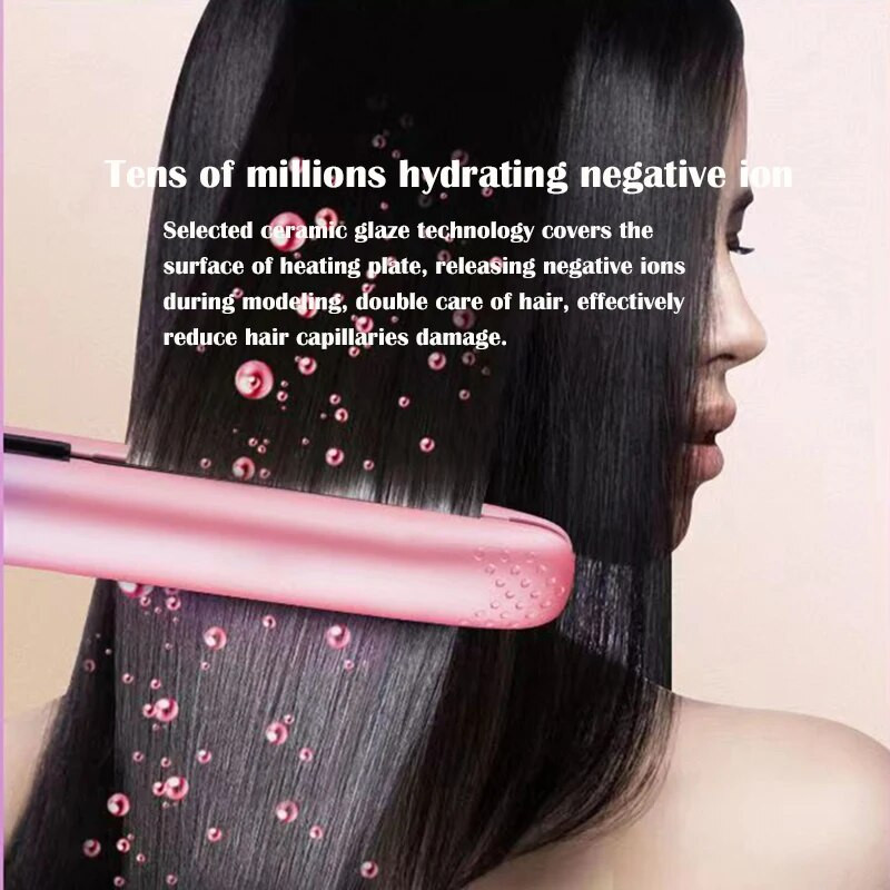 Električni uvijač za kosu Mini ravnalo za kosu Pegla Keramičko ravnanje Alati za oblikovanje Uvijač za kosu Ravna glačalo za bradu
