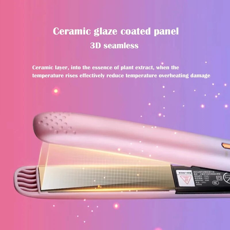 Električni uvijač za kosu Mini ravnalo za kosu Pegla Keramičko ravnanje Alati za oblikovanje Uvijač za kosu Ravna glačalo za bradu