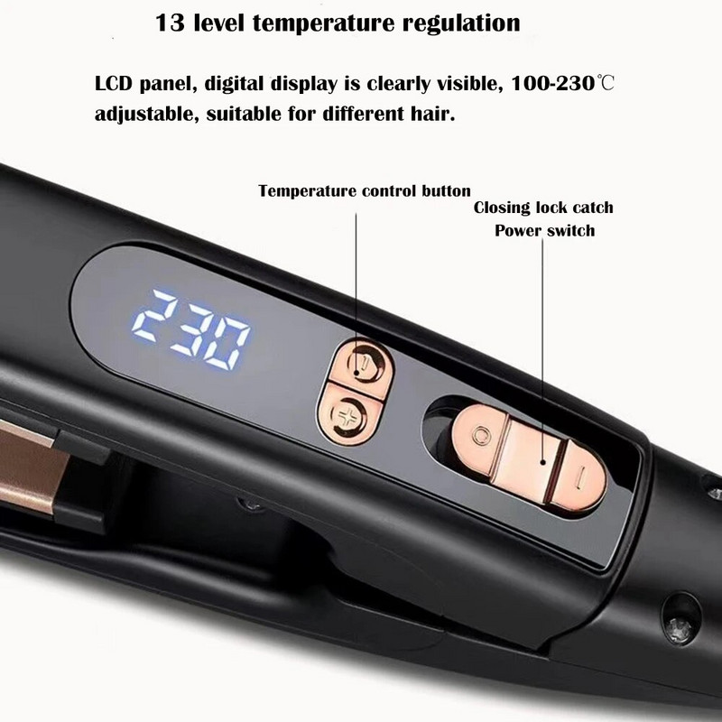 2 u 1 pegla za kosu i uvijač keramičke pegle za kosu ravnanje kose figare valovita kosa