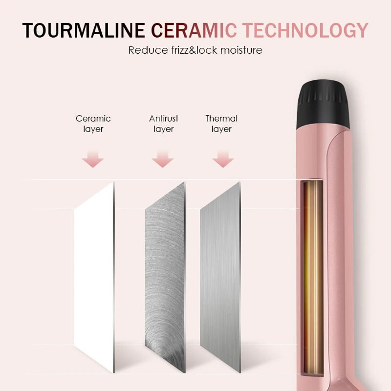 Uvijač za kosu Beach Waver Uvijač za kosu 2 u 1 keramičko glačalo za ravnanje kose