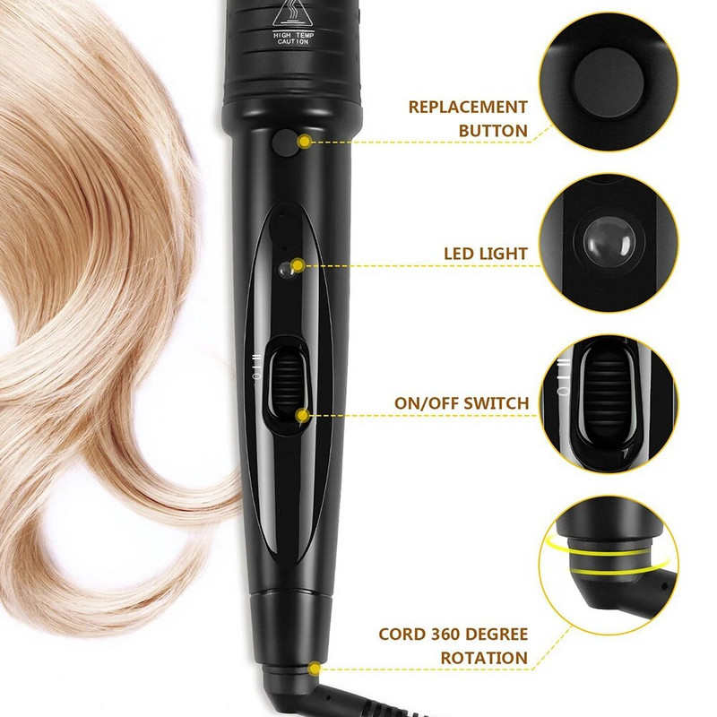 Izmjenjivi uvijači za kosu s brzim zagrijavanjem Creative 5 u 1 štapić za uvojke Set za uvijanje kose Privatne marke Uvijači za kosu